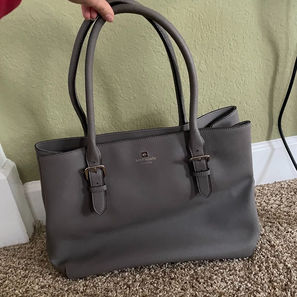 Large Gray Kate Spade Tote